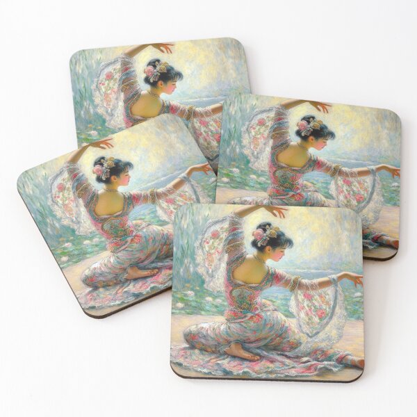 Item preview, Beautiful Dancer Claude Monet style painting designed and sold by ArtUnova.