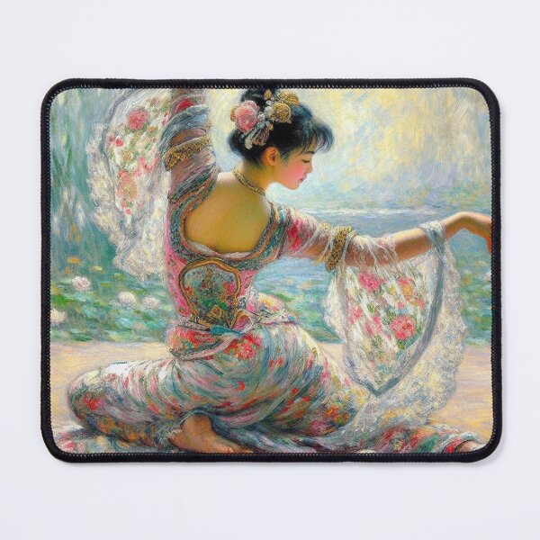 Item preview, Beautiful Dancer Claude Monet style painting designed and sold by ArtUnova.