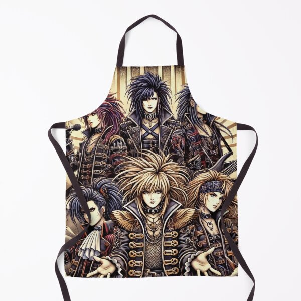 Item preview, Vintage 90s Rock T-Shirt Design – Visual Kei Style Model 2 designed and sold by NeonBot_Shop.