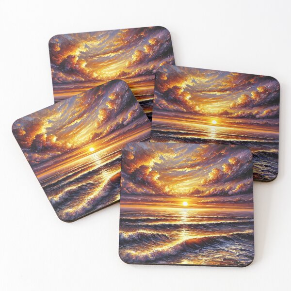 Item preview, Home Decor Ocean Sunset designed and sold by M&M Lifestyle Hub.