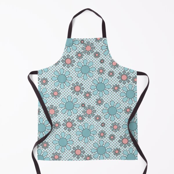 Item preview, Groovy flowers, bigbeat-fueled energetic designs/pastel colors- blue and pink designed and sold by My-fake-places.
