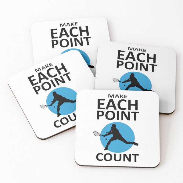 Item preview, Make Each Point Count - Motivational Tennis Quote designed and sold by TMBTM.