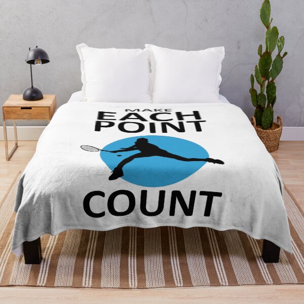 Item preview, Make Each Point Count - Motivational Tennis Quote designed and sold by TMBTM.