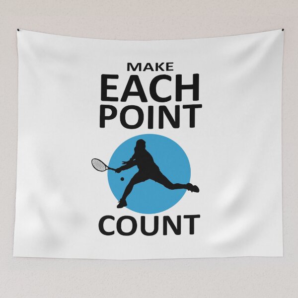 Item preview, Make Each Point Count - Motivational Tennis Quote designed and sold by TMBTM.