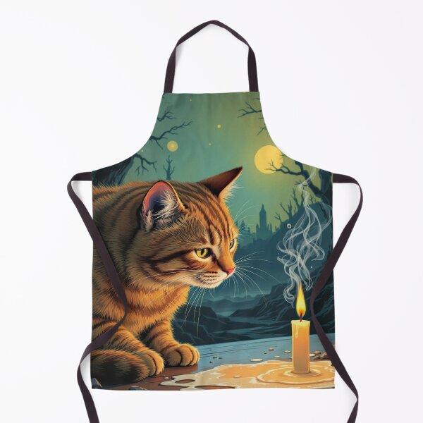 Item preview, Orange Tabby with Candle designed and sold by HabitableMoons.