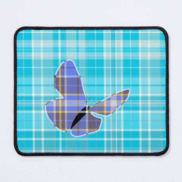 Item preview, Blue Karner Butterfly Plaid designed and sold by Chad K Art.
