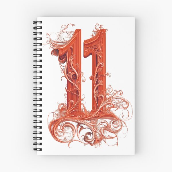 Item preview, Angel No 11. Organic Synchronicity design in orange. designed and sold by Shoot-The-Moon.