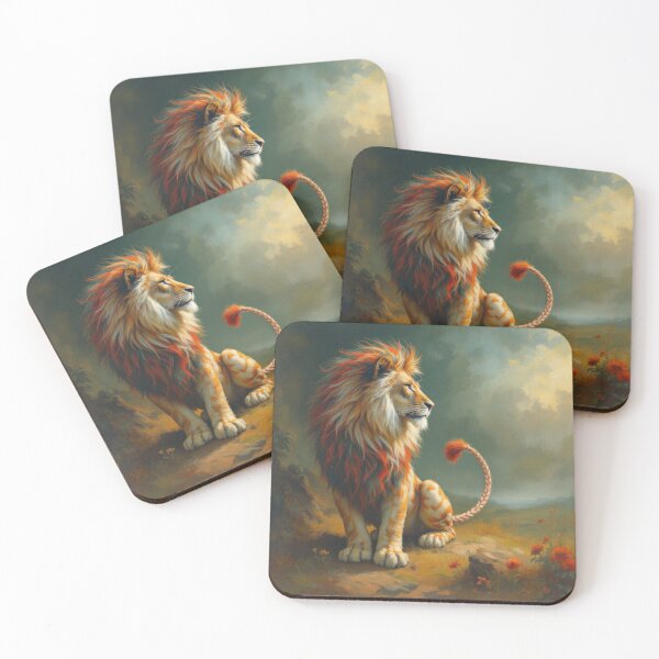 Item preview, Lion with Storm Clouds designed and sold by HabitableMoons.