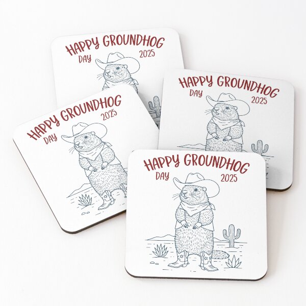 Item preview, Vintage Groundhog Cowboy Groundhog Day 2025 Shadow Men Women  designed and sold by JUSTBEELEGANT.