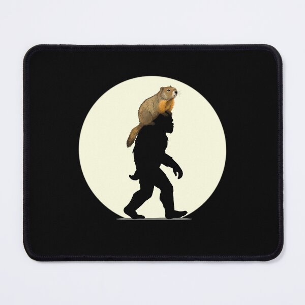 Item preview, Bigfoot Carrying Groundhog Shadow for Groundhog Day 2025 Idea Gift for Men Women designed and sold by JUSTBEELEGANT.