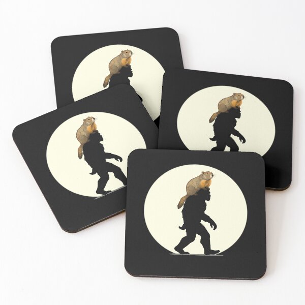 Item preview, Bigfoot Carrying Groundhog Shadow for Groundhog Day 2025 Idea Gift for Men Women designed and sold by JUSTBEELEGANT.