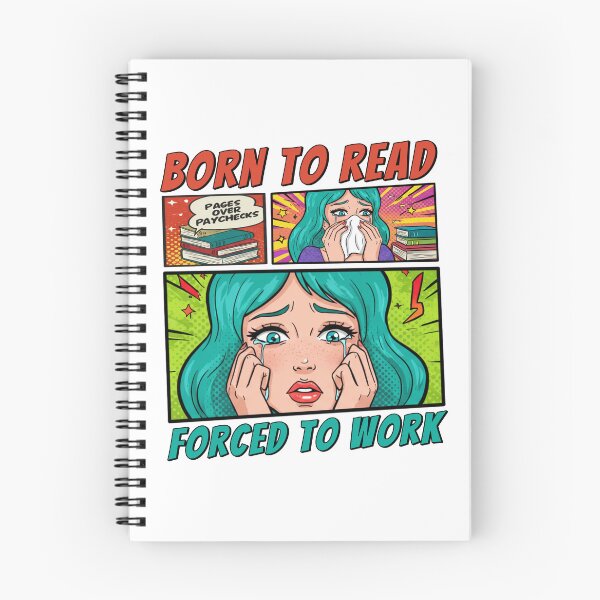 Item preview, Born To Read Forced To Work Pages Over Paychecks for Book Lovers designed and sold by MisterrAB.