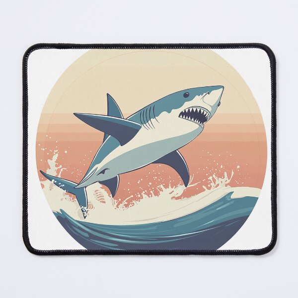 Item preview, Shark jumping out of the water designed and sold by Wylkerd.