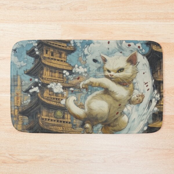 Item preview, Karate Kitten. Graphic novel style illustration. designed and sold by Shoot-The-Moon.