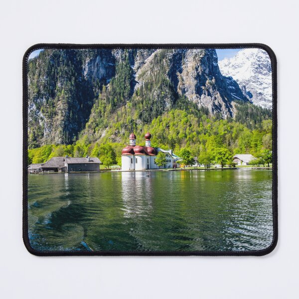 Item preview, The Königsee in Bavaria with the church of St. Bartholomä designed and sold by Ingo Gerlach.