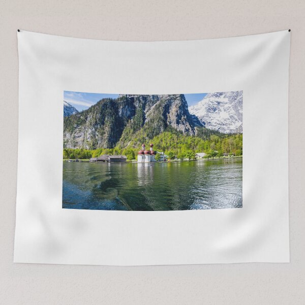 Item preview, The Königsee in Bavaria with the church of St. Bartholomä designed and sold by Ingo Gerlach.