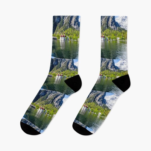 Item preview, The Königsee in Bavaria with the church of St. Bartholomä designed and sold by Ingo Gerlach.