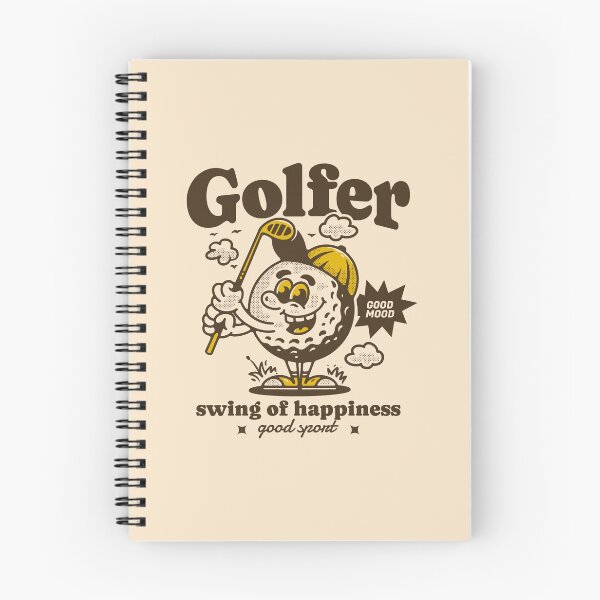 Item preview, Golf ball character holding a golf stick designed and sold by adipra.