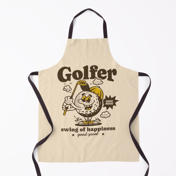 Item preview, Golf ball character holding a golf stick designed and sold by adipra.