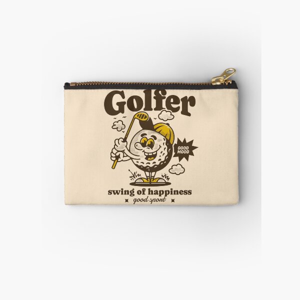 Item preview, Golf ball character holding a golf stick designed and sold by adipra.
