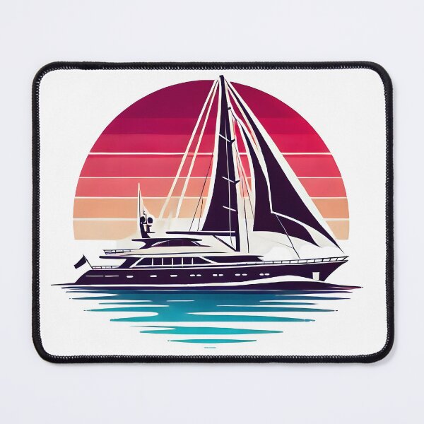 Item preview, yacht, boat sailing designed and sold by TrueArtVibes.