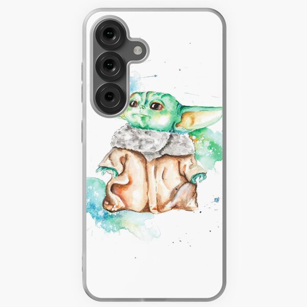Vista previa del artículo con la obra «Acuarela de Grogu», diseñado y vendido por KellyDuncann.