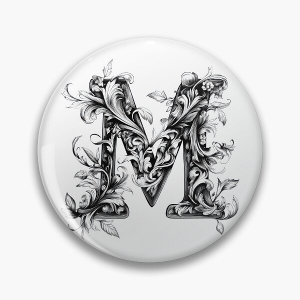 Item preview, Ornate Floral Monogram Design designed and sold by FlyingDreamsArt.