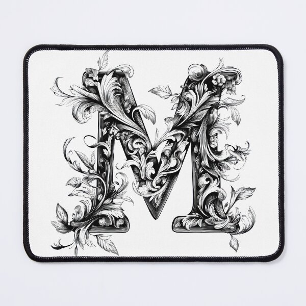 Item preview, Ornate Floral Monogram Design designed and sold by FlyingDreamsArt.