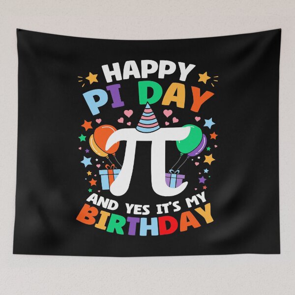 Item preview, Happy Pi Day and Yes It's My Birthday Pi Math Teacher Students 2025 - March 14 Born on Pi Day Gift  designed and sold by JUSTBEELEGANT.