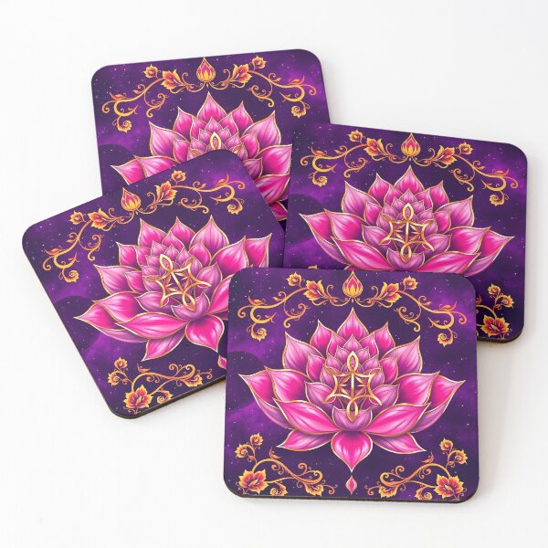 Item preview, Flower Of Life In Pink Lotus Ornament designed and sold by svarupa.
