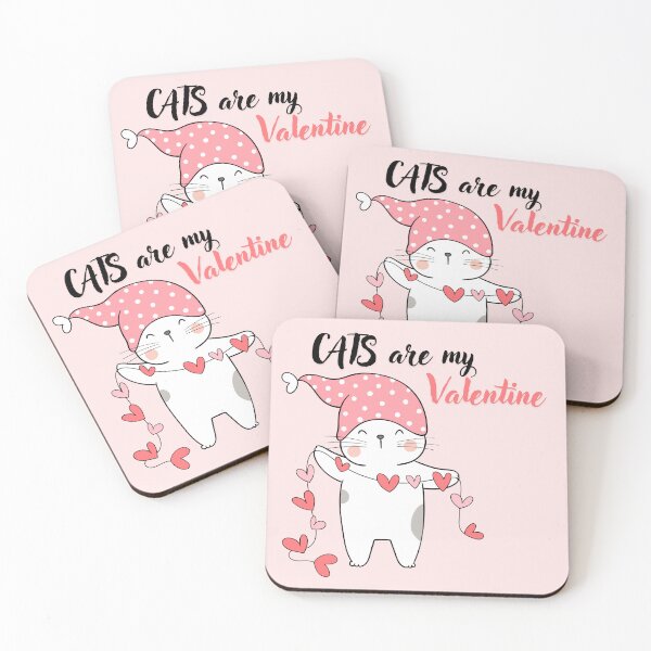 Item preview, Cats Are My Valentine – Whimsical and Cute Art designed and sold by DigitalGemShop.
