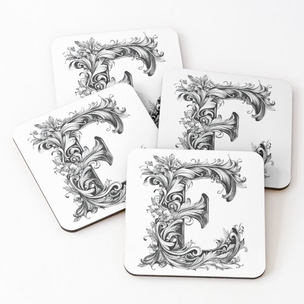 Item preview, Ornate Floral Monogram Design designed and sold by FlyingDreamsArt.