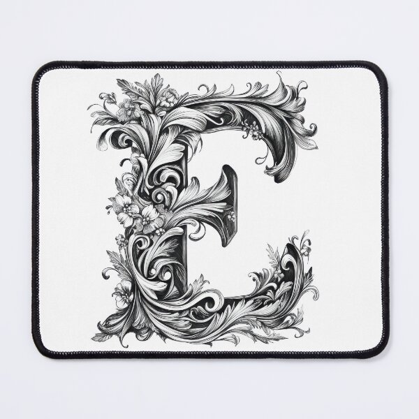 Item preview, Ornate Floral Monogram Design designed and sold by FlyingDreamsArt.