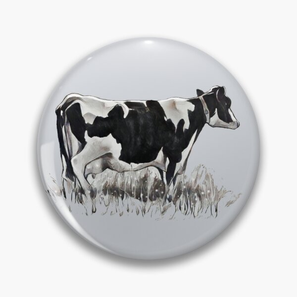 Artikelvorschau, Milchkuh, Holstein, Nutztier, Digitale Zeichnung, Milchkuh entworfen und verkauft von JoyfulWhimsy.