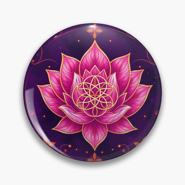 Item preview, Flower Of Life In Pink Lotus Ornament designed and sold by svarupa.