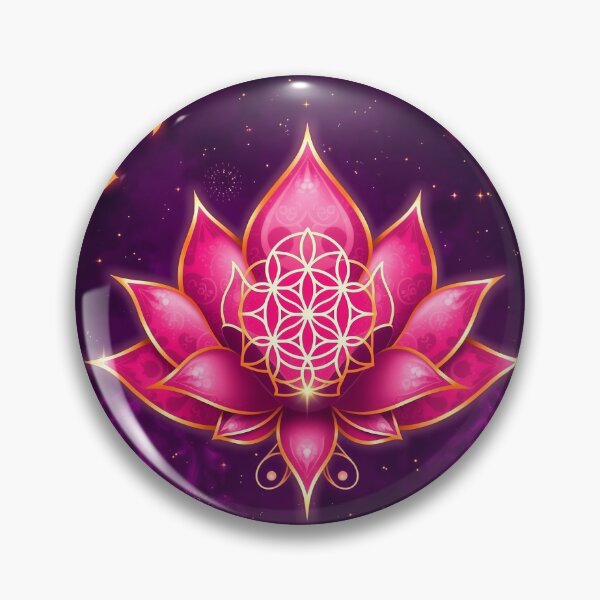 Item preview, Flower Of Life In Pink Lotus Ornament designed and sold by svarupa.