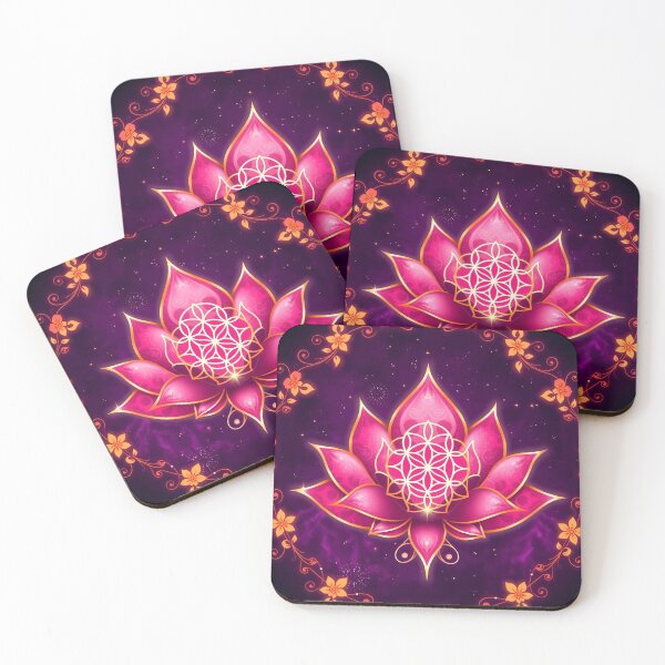 Item preview, Flower Of Life In Pink Lotus Ornament designed and sold by svarupa.