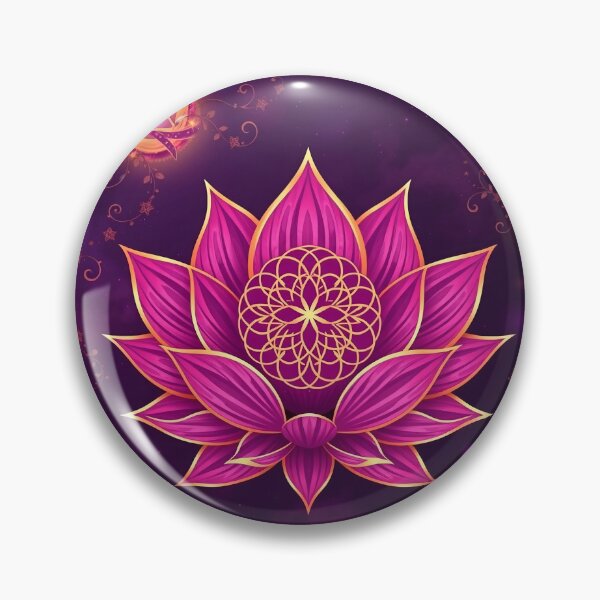 Item preview, Flower Of Life In Pink Lotus Ornament designed and sold by svarupa.