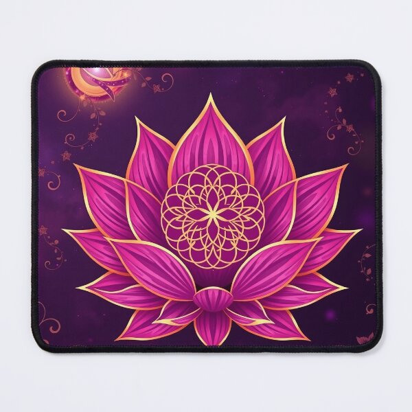 Item preview, Flower Of Life In Pink Lotus Ornament designed and sold by svarupa.