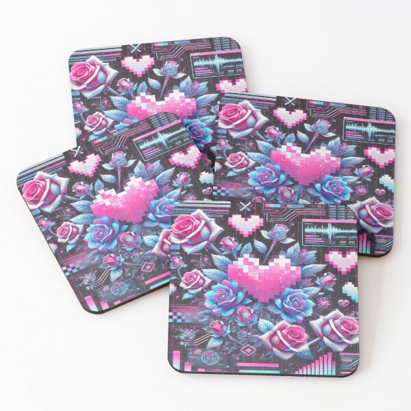 Item preview, Futuristic Valentine’s Pattern Premium Cool Trendy Best Gift designed and sold by Imaginarium of Chaos falcon88 .