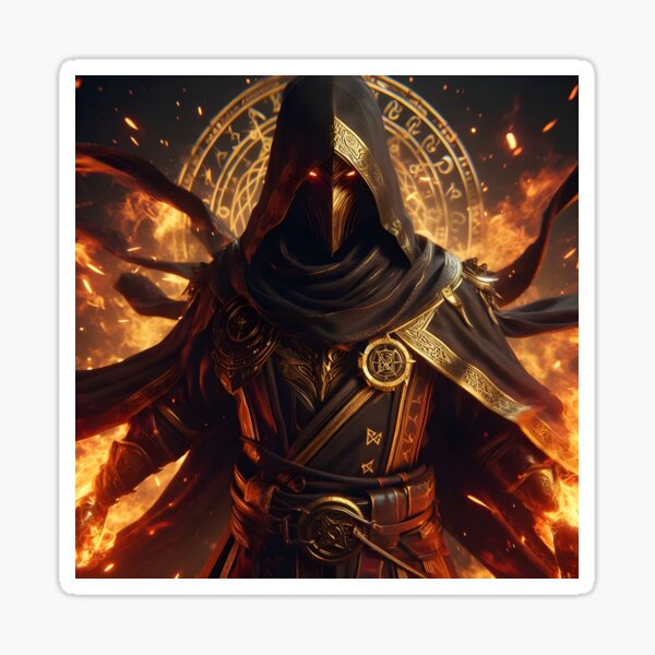 Aperçu de l'œuvre Mage de combat de feu créée et vendue par GalleryBrisArt.