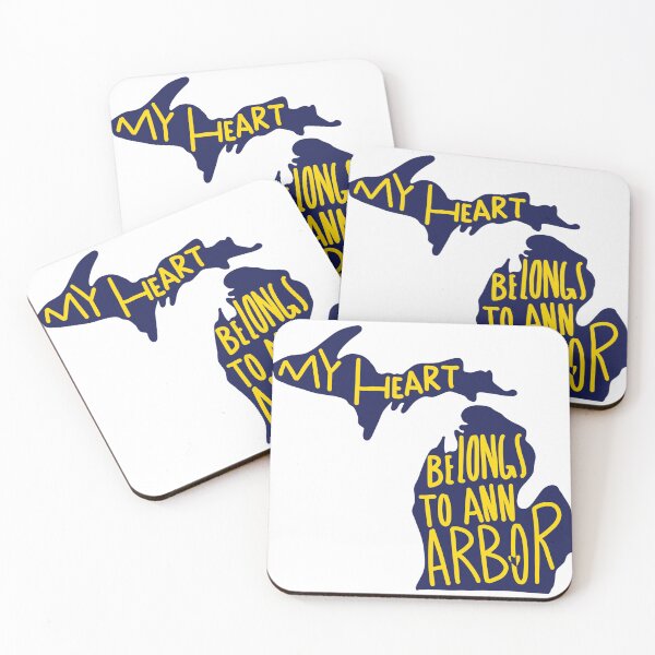 Item preview, my heart belongs to ann arbor  designed and sold by midwest indigo.