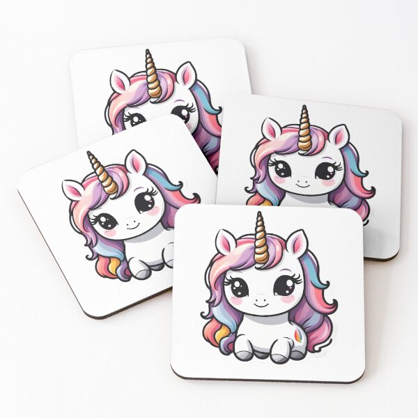 Item preview, Rainbow Hair Unicorn designed and sold by RedHearts76.