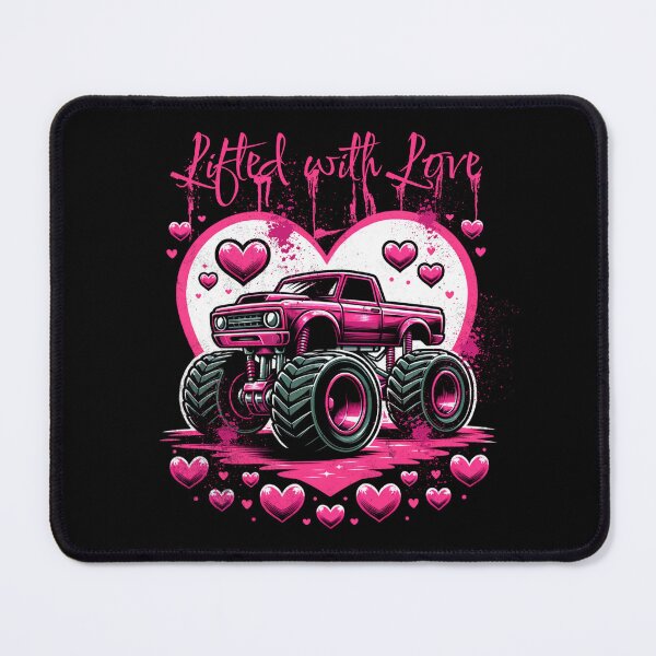 Item preview, Lifted With Love Valentines Day Heart 4x4 Big Truck Monster Truck Hearts Valentine Love Mud Truck designed and sold by CarantinedChaos.