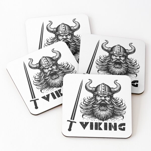 Item preview, Viking Warrior Helmet and Sword Illustration - Norse Mythology Art designed and sold by Psycho-Crazy.