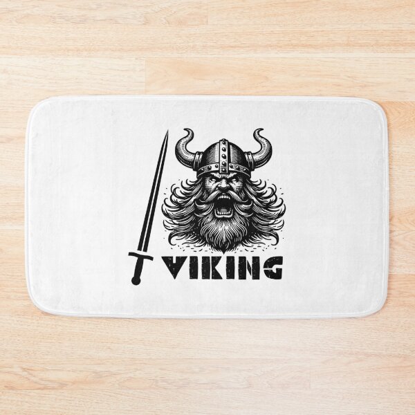 Item preview, Viking Warrior Helmet and Sword Illustration - Norse Mythology Art designed and sold by Psycho-Crazy.