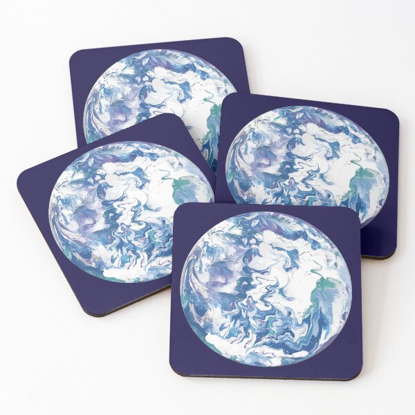 Item preview, Fluid art Earth designed and sold by alina-k-design.