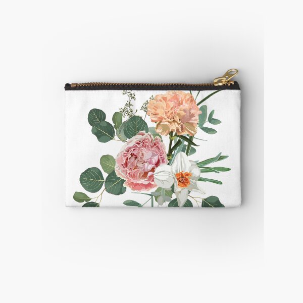 Item preview, Hand drawn illustration of a beautiful garden flowers bouquet with eucaliptus. designed and sold by MatyKotiv.