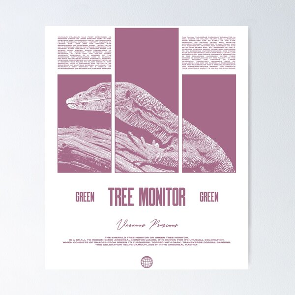 Artikelvorschau, Green Tree Monitor Besitzer Streetwear Reptilienhalter entworfen und verkauft von JRRTs.