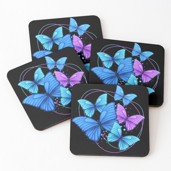 Item preview, Neon Butterfly Bliss – Vibrant Winged Beauty designed and sold by BaisaStudio.